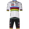 Cykeltøj + Cykelshorts 2023 Soudal Quick-Step Verdens Mesterskab Flerfarvet Hvid